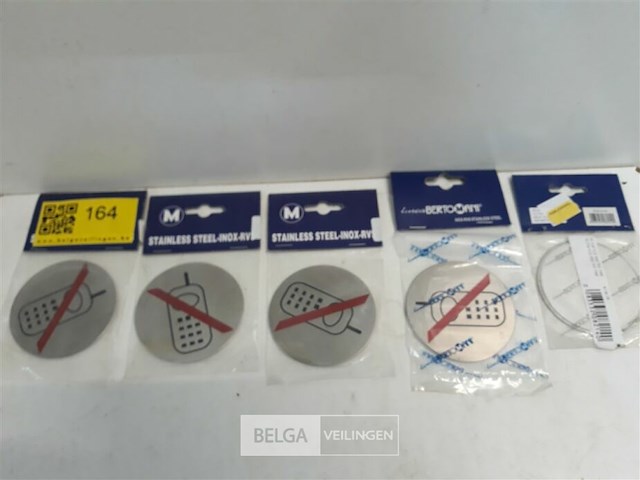 5 x pictogram gsm verboden inox - afbeelding 2 van  3