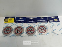 5 x pictogram parkeren verboden inox - afbeelding 2 van  3