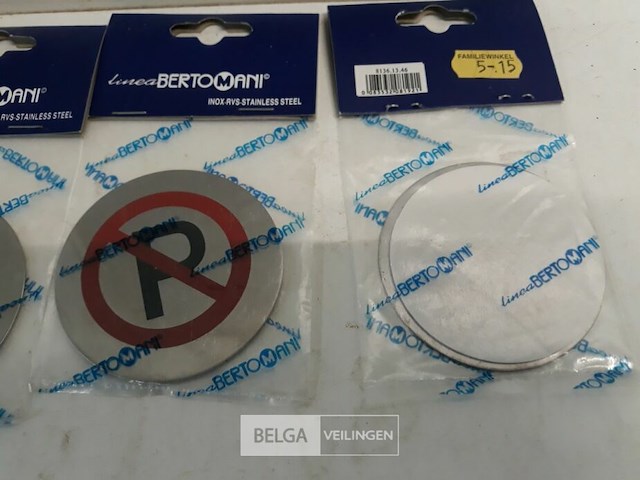 5 x pictogram parkeren verboden inox - afbeelding 3 van  3