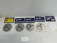 5 x pictogram rolstoel inox - afbeelding 1 van  3