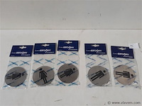 5 x pictogram toilet inox - afbeelding 1 van  2