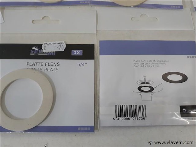 5 x platte flens 5/4 - afbeelding 2 van  2