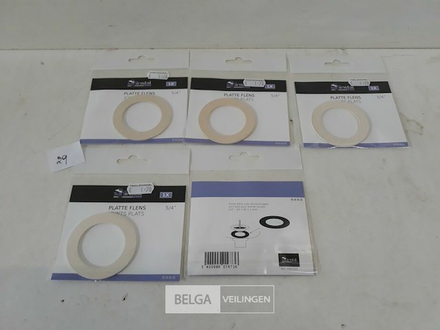 5 x platte flens 5/4 - afbeelding 2 van  3