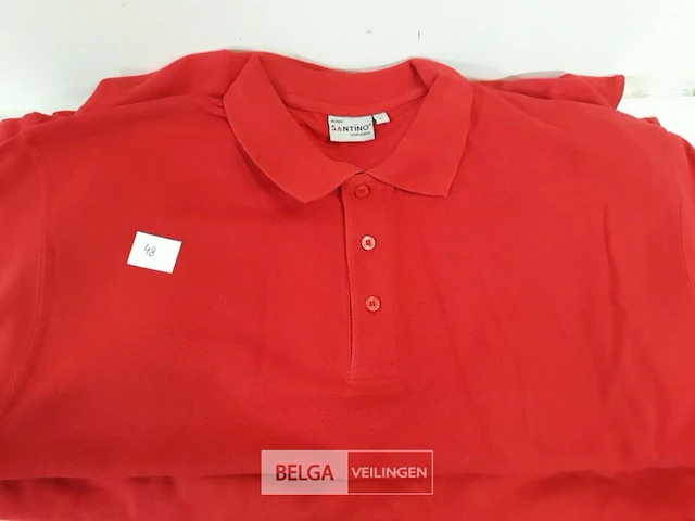 5 x polo shirt rood l - afbeelding 3 van  3