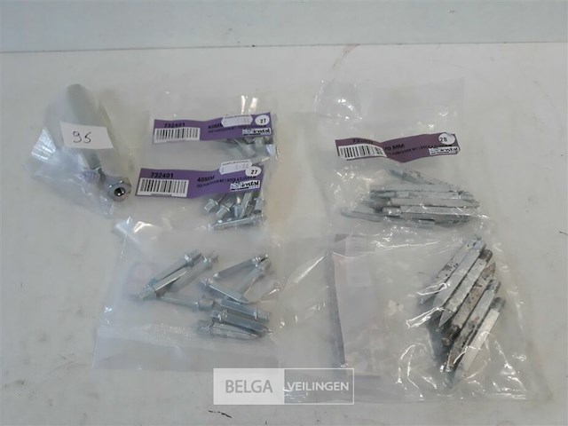 5 x puntdook 40-70mm 10 stuks + drijverdook - afbeelding 2 van  3