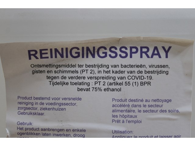 5 x reinigings- & ontsmettingsspray (5l) - afbeelding 2 van  2