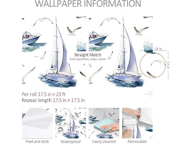 5 x rewallpaper behang (zelfklevend) - afbeelding 3 van  5