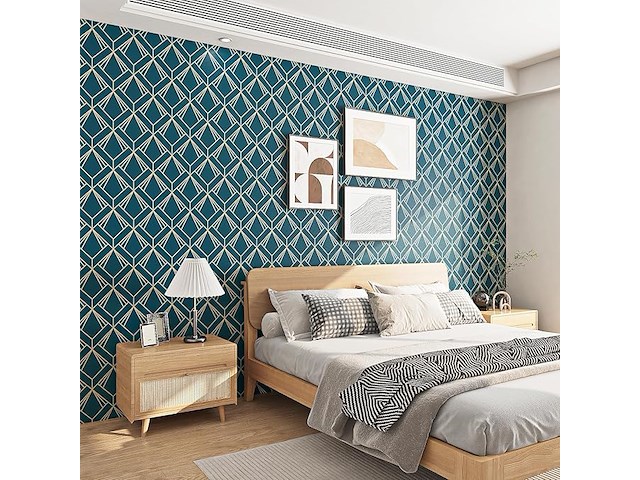 5 x rewallpaper blauw groen behang (zelfklevend) - afbeelding 3 van  4