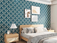 5 x rewallpaper blauw groen behang (zelfklevend) - afbeelding 3 van  4