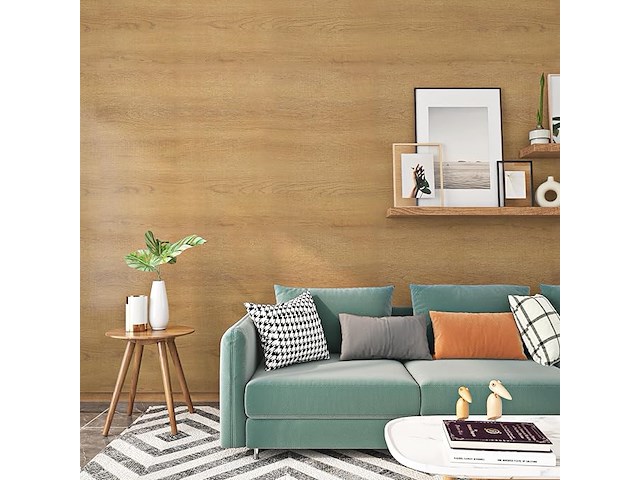 5 x rewallpaper hout look behang (zelfklevend) - afbeelding 1 van  5