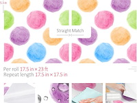 5 x rewallpaper polka dot behang (zelfklevend) - afbeelding 2 van  4