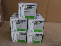 5 x rs afstandsschroef hout-hout 6,0 x110 (hp: 50 stuks) - afbeelding 1 van  2