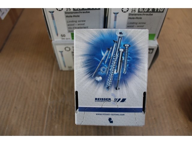5 x rs afstandsschroef hout-hout 6,0 x110 (hp: 50 stuks) - afbeelding 2 van  2