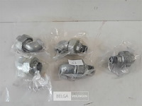 5 x schroefkoppeling 1/2 galva 3 assorti - afbeelding 1 van  3