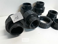 5 x schroefkoppeling drukleiding 5/4 – 40 mm pvc - afbeelding 3 van  3