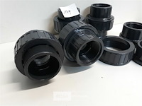 5 x schroefkoppeling drukleiding 5/4 – 40 mm pvc - afbeelding 3 van  3
