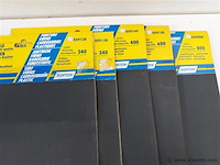 5 x schuurpapier waterproof mix korrels 3 vellen - afbeelding 2 van  2