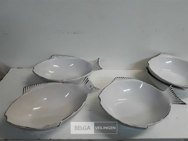 5 x serveerschaal vis diep 2 assorti - afbeelding 3 van  3