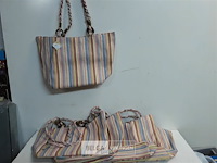 5 x shoppingtas met rits - afbeelding 1 van  3