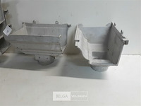 5 x spruitstuk links 160mm licht grijs pvc regenafvoer - afbeelding 3 van  3