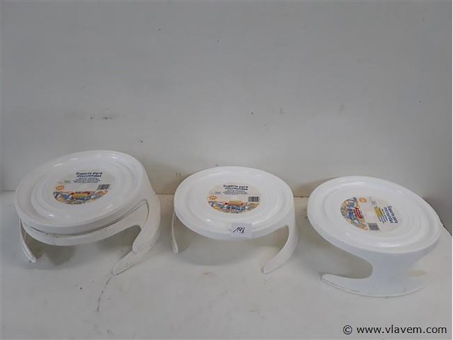 5 x staander voor microgolf - afbeelding 1 van  2