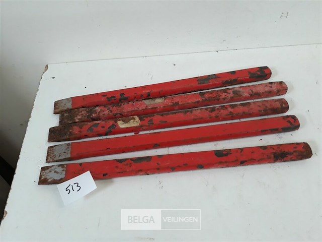 5 x steenbeitel plat 30 cm - afbeelding 2 van  3