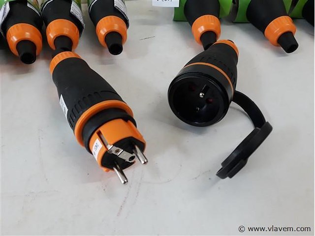5 x stekker + 5 x tegenstekker rubber - afbeelding 2 van  2