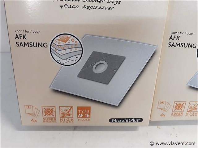5 x stofzuigzak 4 stuks afk samsung germatic - afbeelding 2 van  2