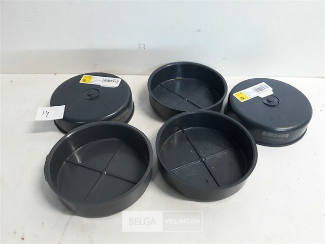 5 x stop 110 mm pvc lijmverbinding - afbeelding 1 van  3