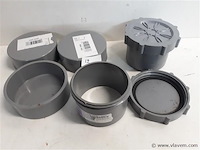 5 x stop 80 mm pvc lijmverbinding - afbeelding 2 van  2