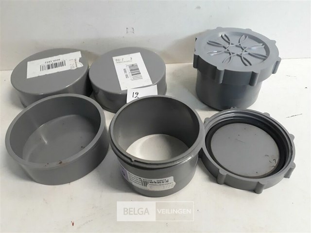 5 x stop 80 mm pvc lijmverbinding - afbeelding 3 van  3