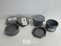 5 x stop 80 mm pvc lijmverbinding - afbeelding 2 van  3