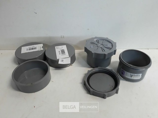 5 x stop 80 mm pvc lijmverbinding - afbeelding 1 van  3
