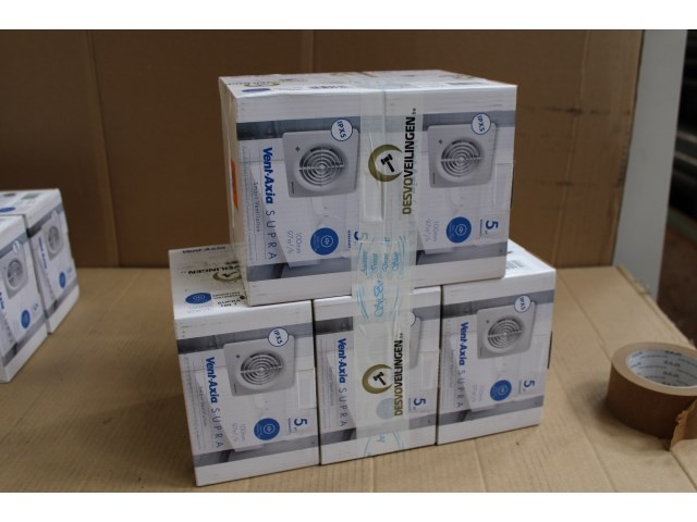 5 x supra wc- en badkamerventilator met timer - afbeelding 1 van  2
