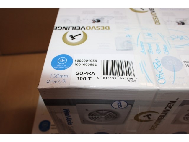 5 x supra wc- en badkamerventilator met timer - afbeelding 2 van  2