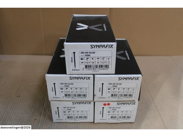 5 x sympafix gasbeton / cellenbetonschroef sba-sw 10x160, met zeskantkop (50st) - afbeelding 2 van  4