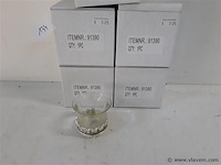 5 x t-lichthouder glas op metalen voet 6 cm - afbeelding 1 van  2