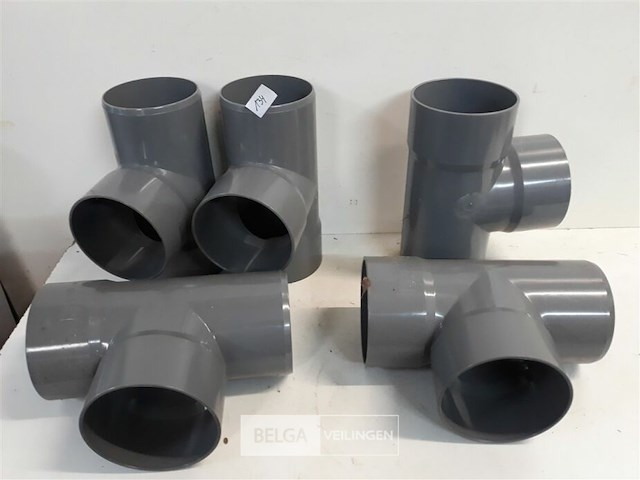 5 x t stuk 110mm pvc lijmverbinding - afbeelding 2 van  3