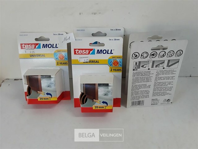 5 x tesa zelfklevende tochtstrip 20mm bruin 1m - afbeelding 2 van  3