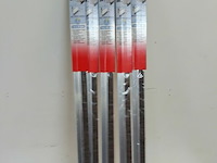 5 x tochtstrip met borstel 100 cm alu - afbeelding 1 van  3
