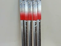 5 x tochtstrip met borstel 100 cm alu