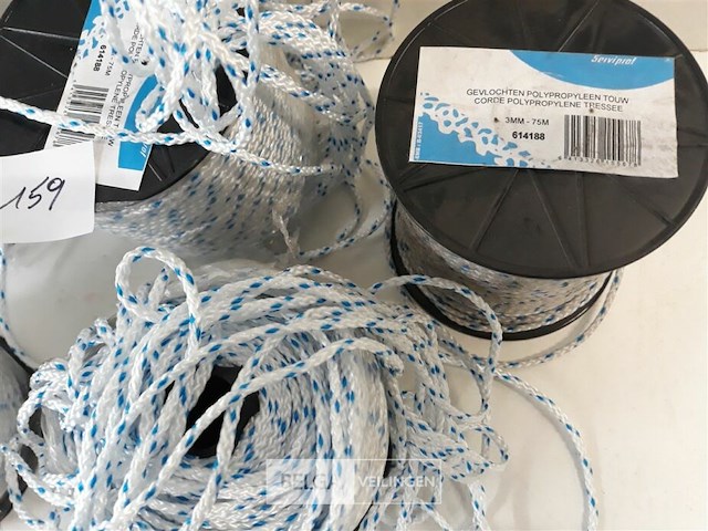 5 x touw 3mm x 75m verpakkingsrol gebroken - afbeelding 3 van  3