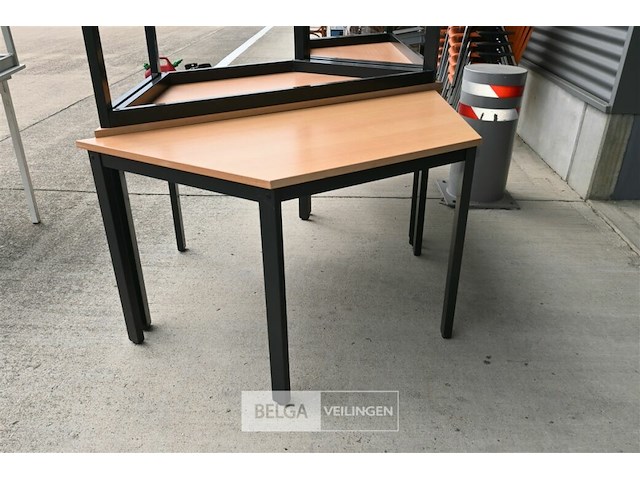 5 x trapeziumvormige tafel - afbeelding 2 van  5