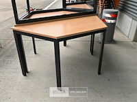 5 x trapeziumvormige tafel - afbeelding 2 van  5