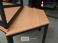 5 x trapeziumvormige tafel - afbeelding 3 van  5