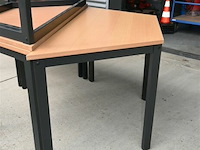 5 x trapeziumvormige tafel - afbeelding 4 van  5