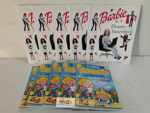 5 x vakantie oefenboek + 5 x barbie boek - afbeelding 2 van  3
