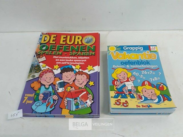 5 x vakantie oefenboek + 5 x oefenen met de euro - afbeelding 2 van  3