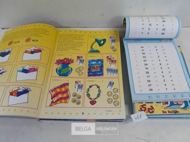 5 x vakantie oefenboek + 5 x oefenen met de euro - afbeelding 3 van  3