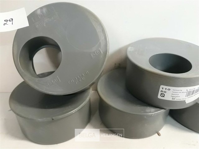 5 x verloop 110-50 pvc lijmverbinding - afbeelding 3 van  3